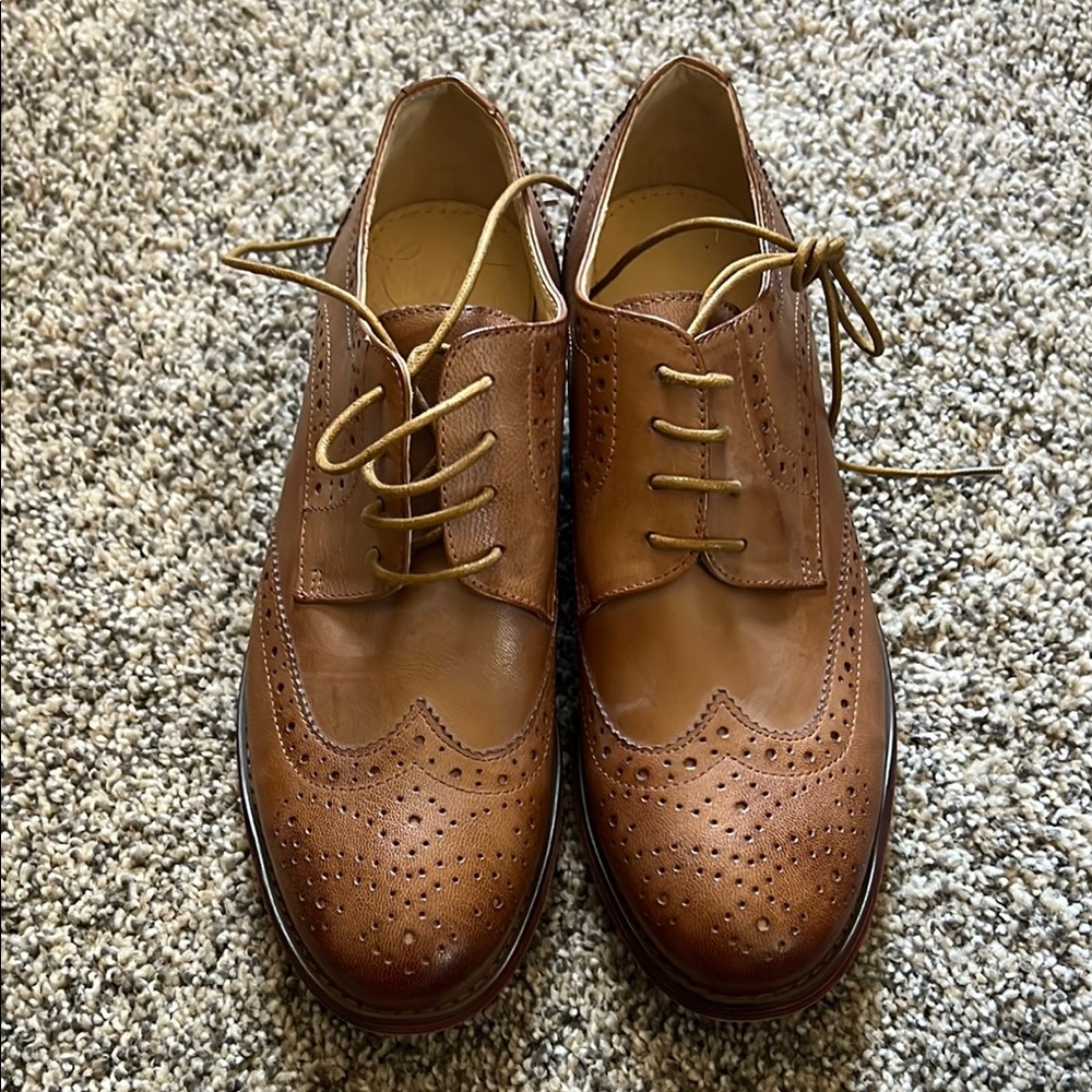 Classic Brown Leather Women’s Oxfords